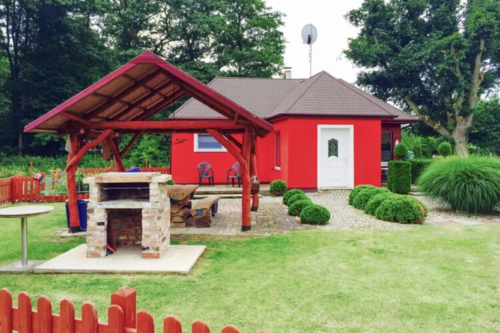 Holiday home Nowe Warpno Chick-Buitenkant zomer