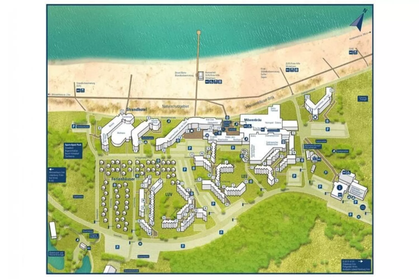 Weissenhäuser Strand / DHH / 44 qm / 1-4 Pers-Plattegrond