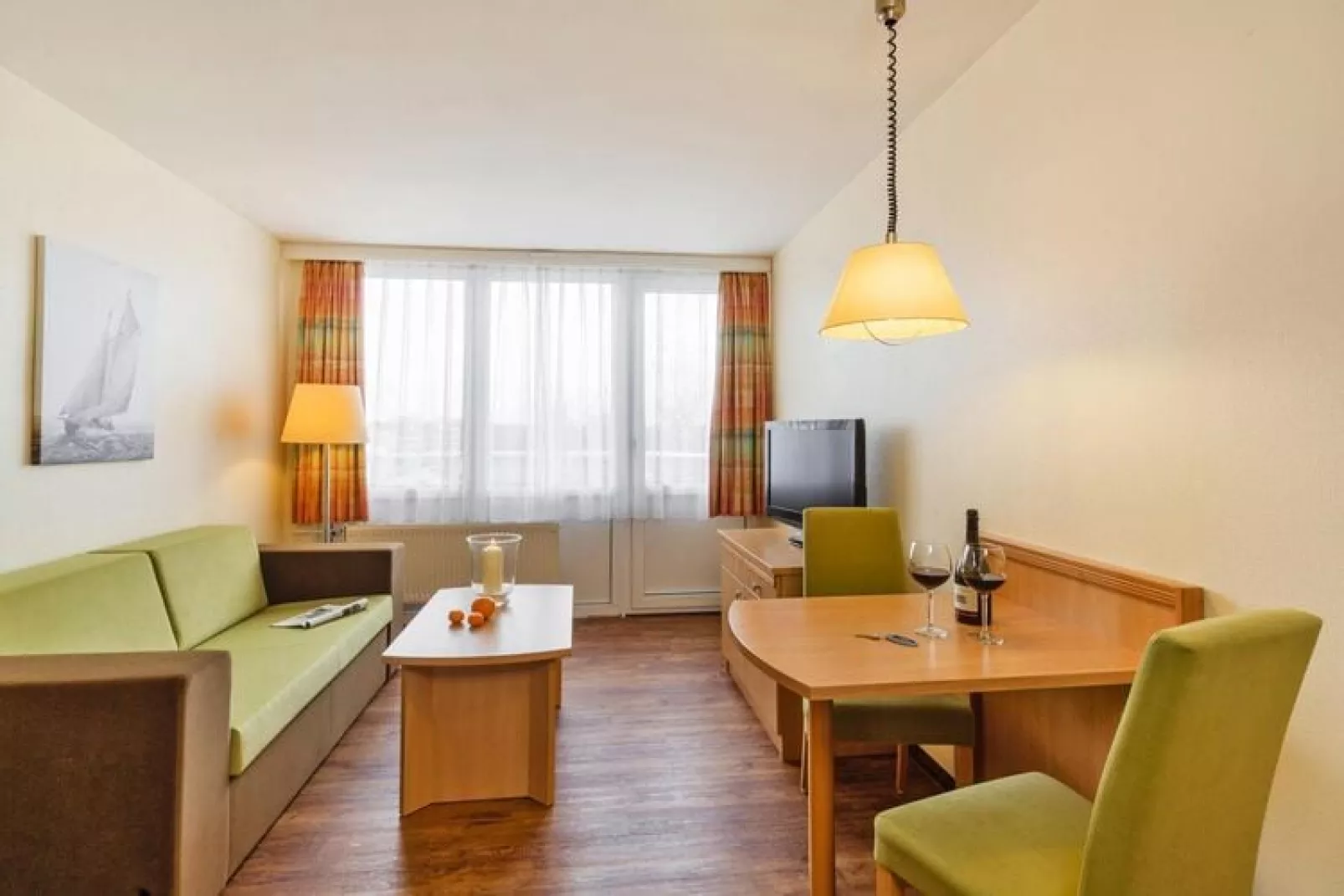 2-Zimmer-Appartement "Am Park"-Woonkamer
