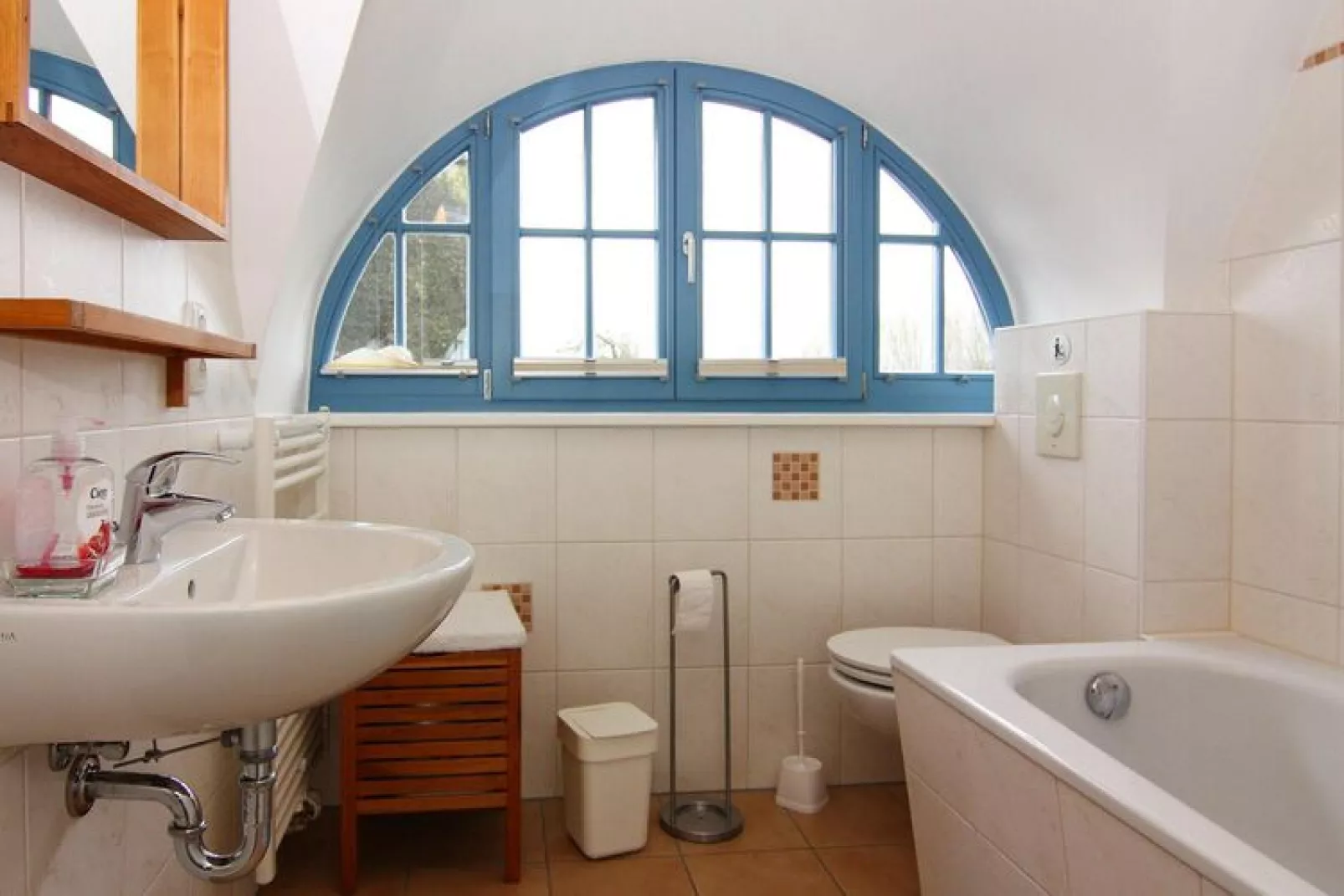 Ferienhaus Reetglück Wohlenberg-Badkamer