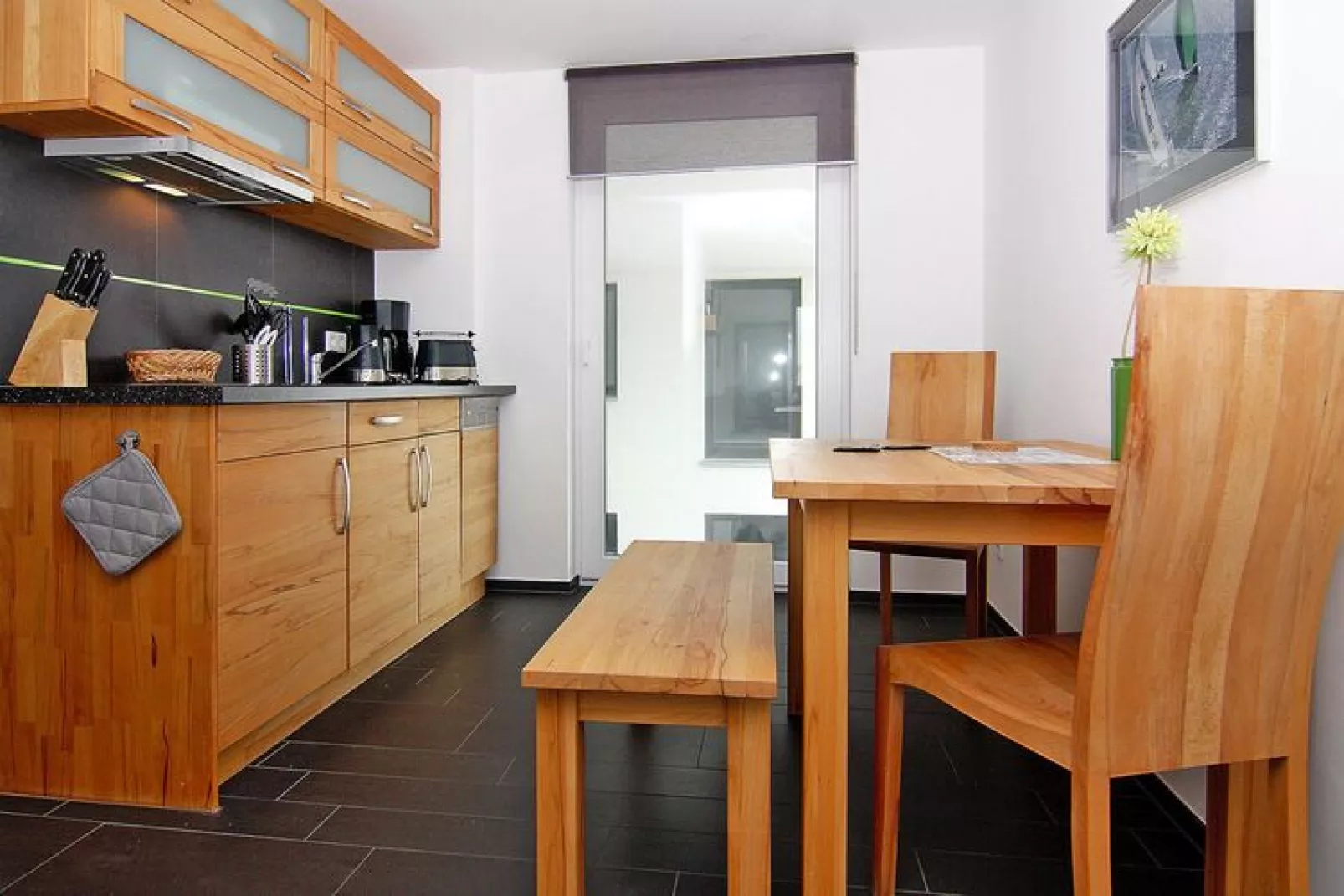 Apartments home Calmsailing, Börgerende-App. 1.1 mit Meerblick 1. OG-Keuken