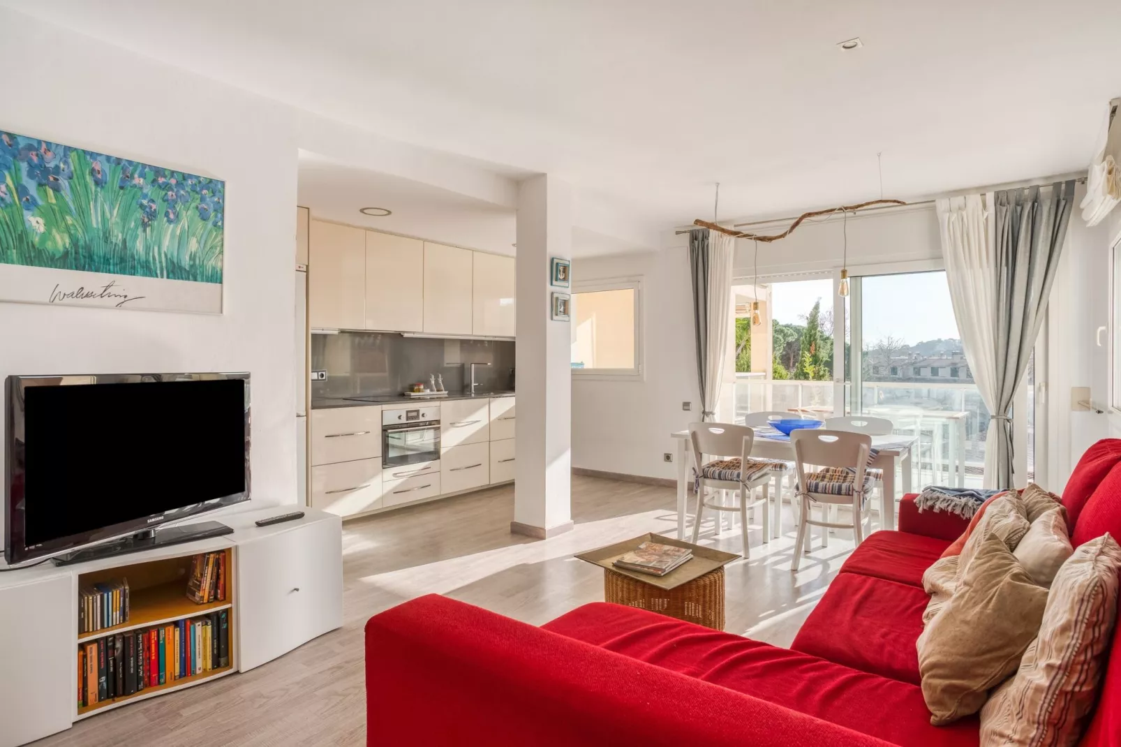 S´Agaró Beach Apartment-Woonkamer