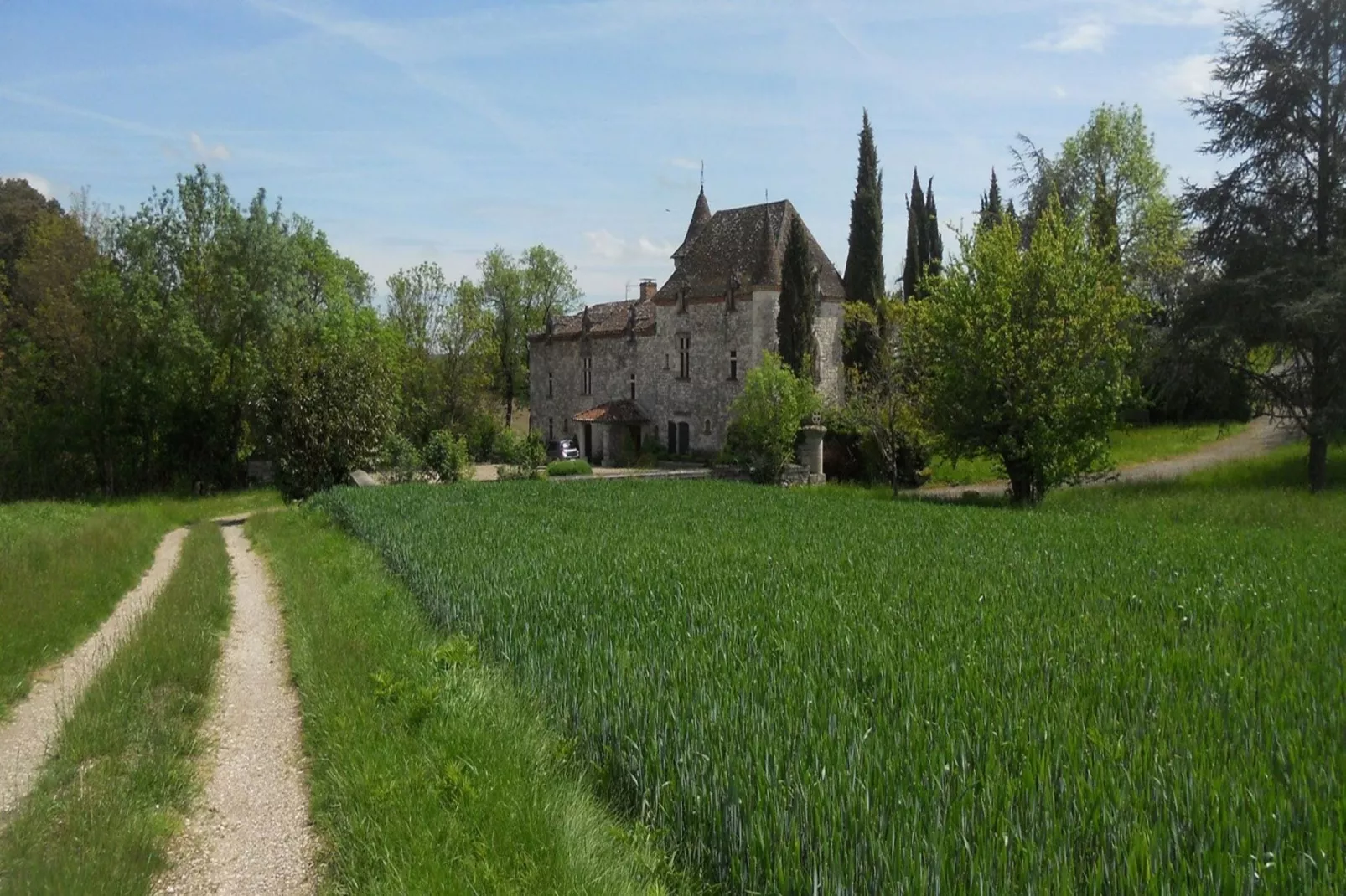 Château la Colombie-Uitzicht zomer