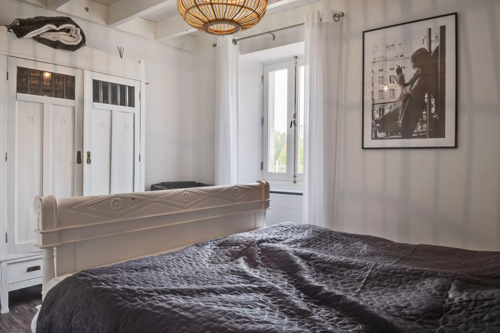 Sfeervol vakantiehuis in Rouzède met een prive zwembad (verwarmd)-Slaapkamer