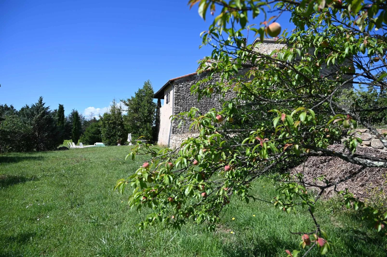 Villa - Largentière-Uitzicht zomer