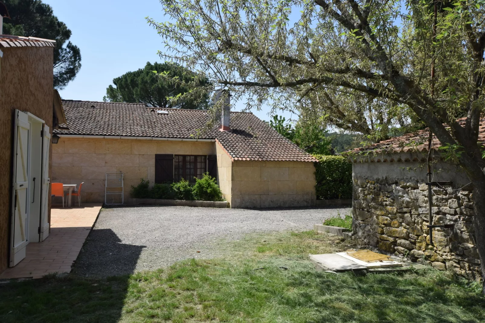 Gite - Lagorce-Tuinen zomer