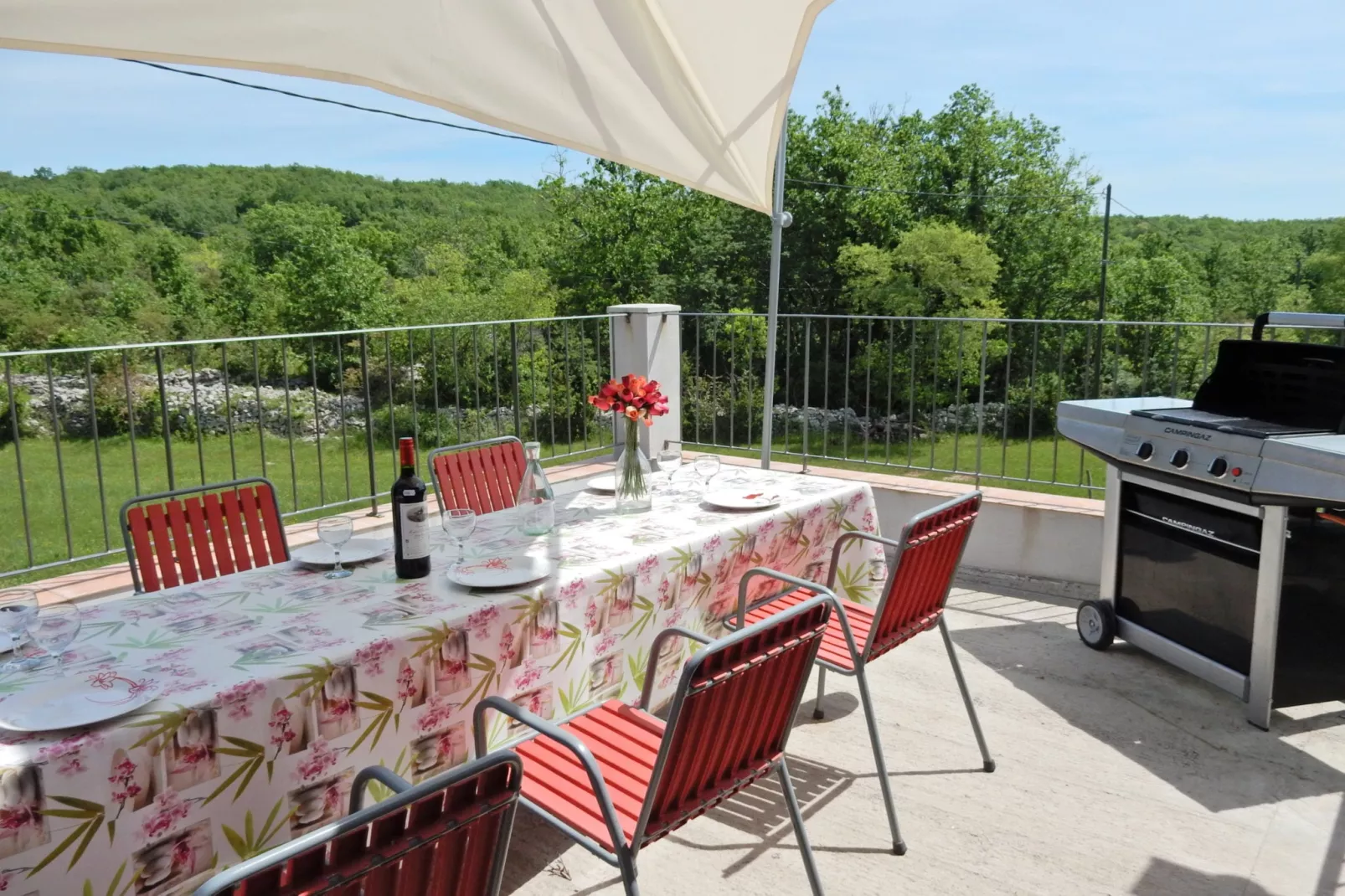 Gite avec mezzanine-Terrasbalkon