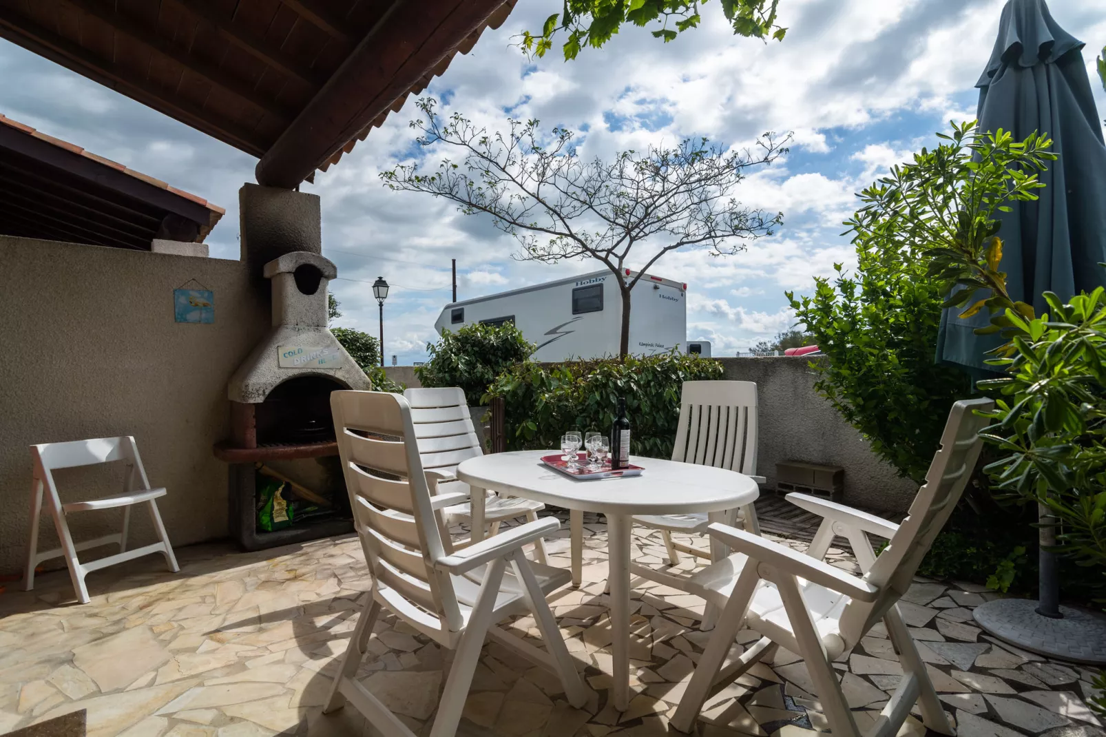 Le Mas des Manadiers-Terrasbalkon