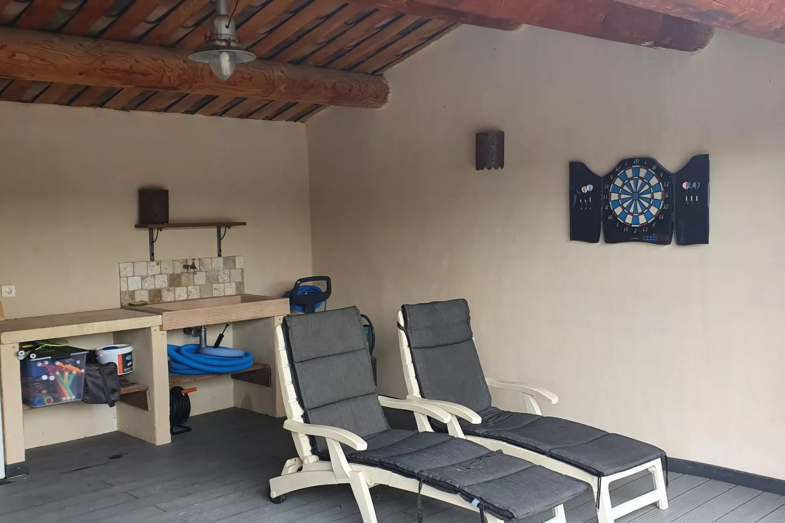 Mazet avec piscine à Orgon - Zwembad