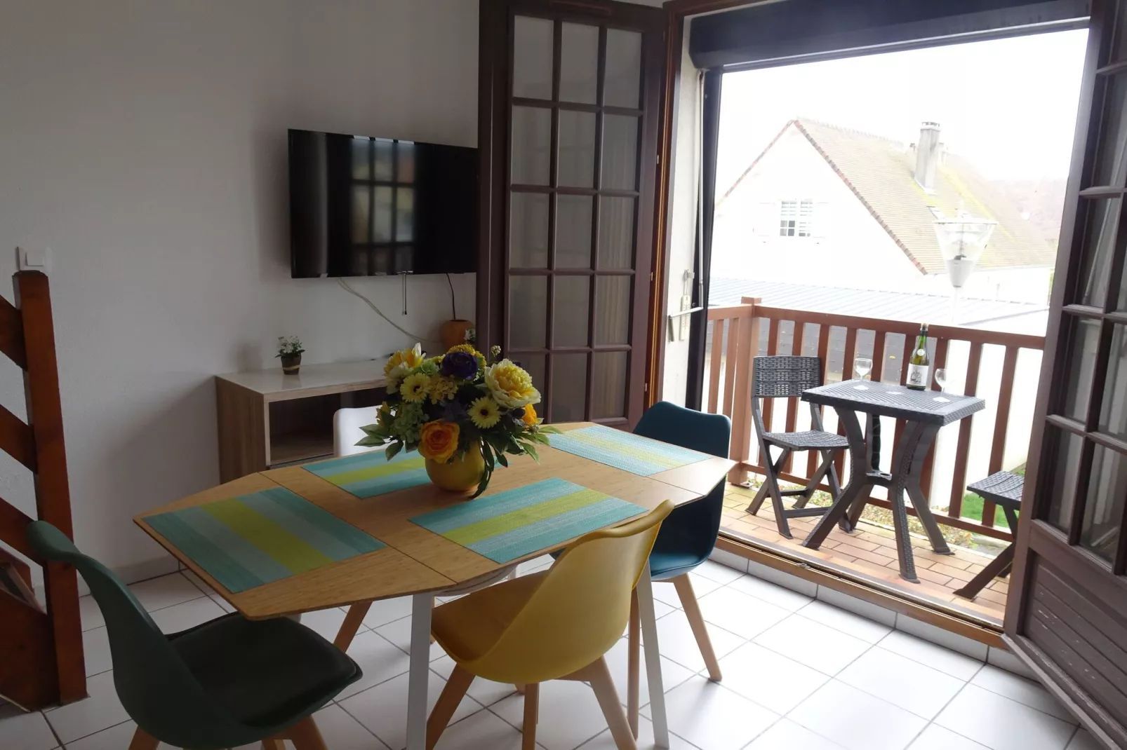 Holiday Flat Courseulles-sur-Mer-Woonkamer