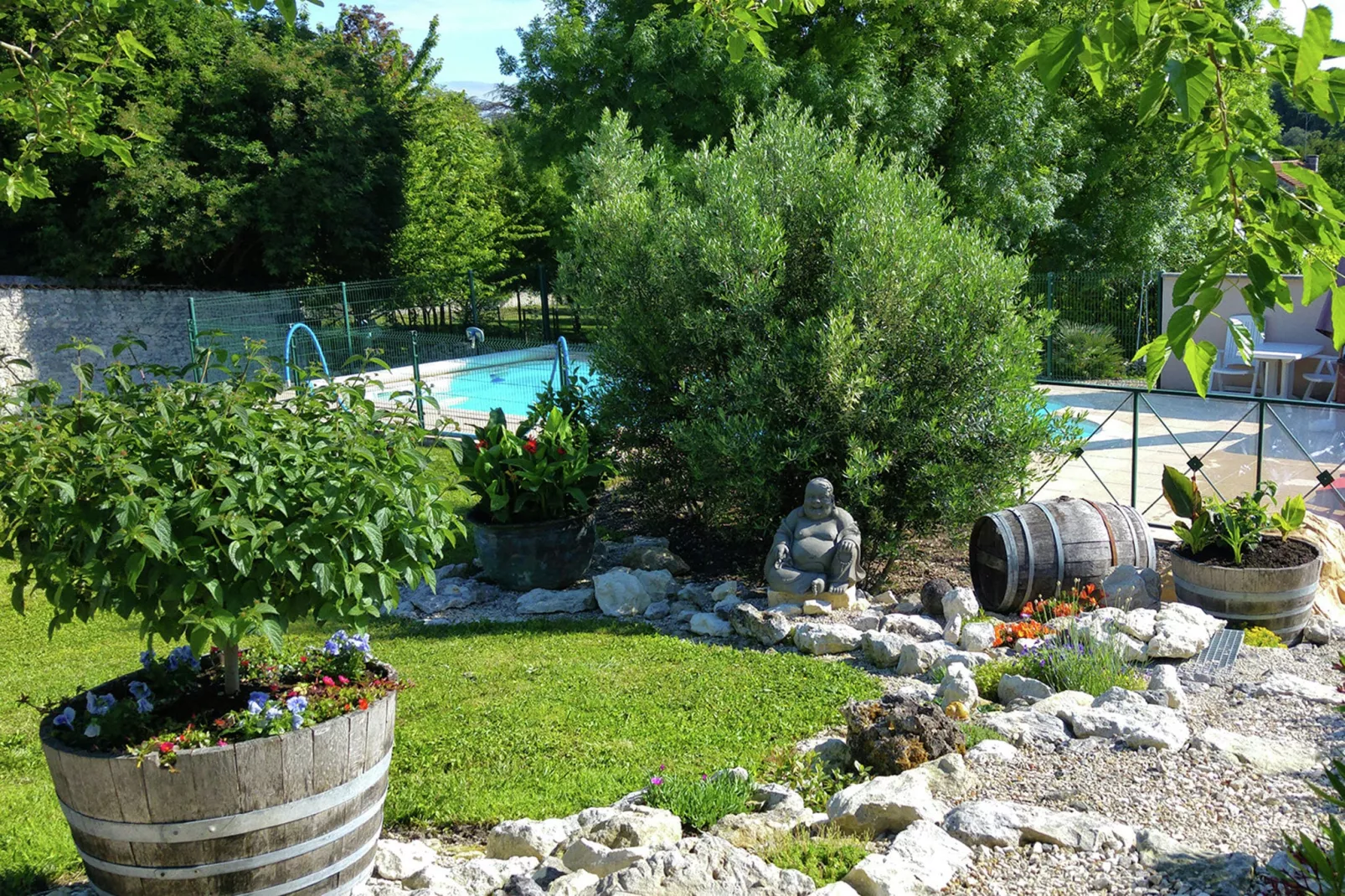 Maison mitoyenne avec piscine-Tuinen zomer