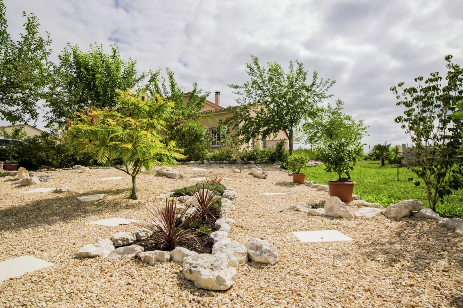 Cottage Côte Atlantique-Tuinen zomer