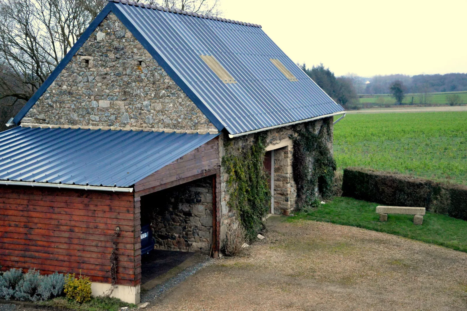 Villa des Prés-Tuin winter