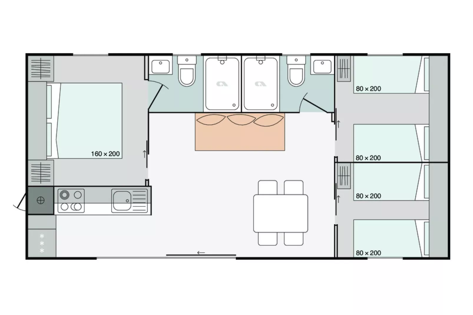 Cottage 6p-Faciliteiten