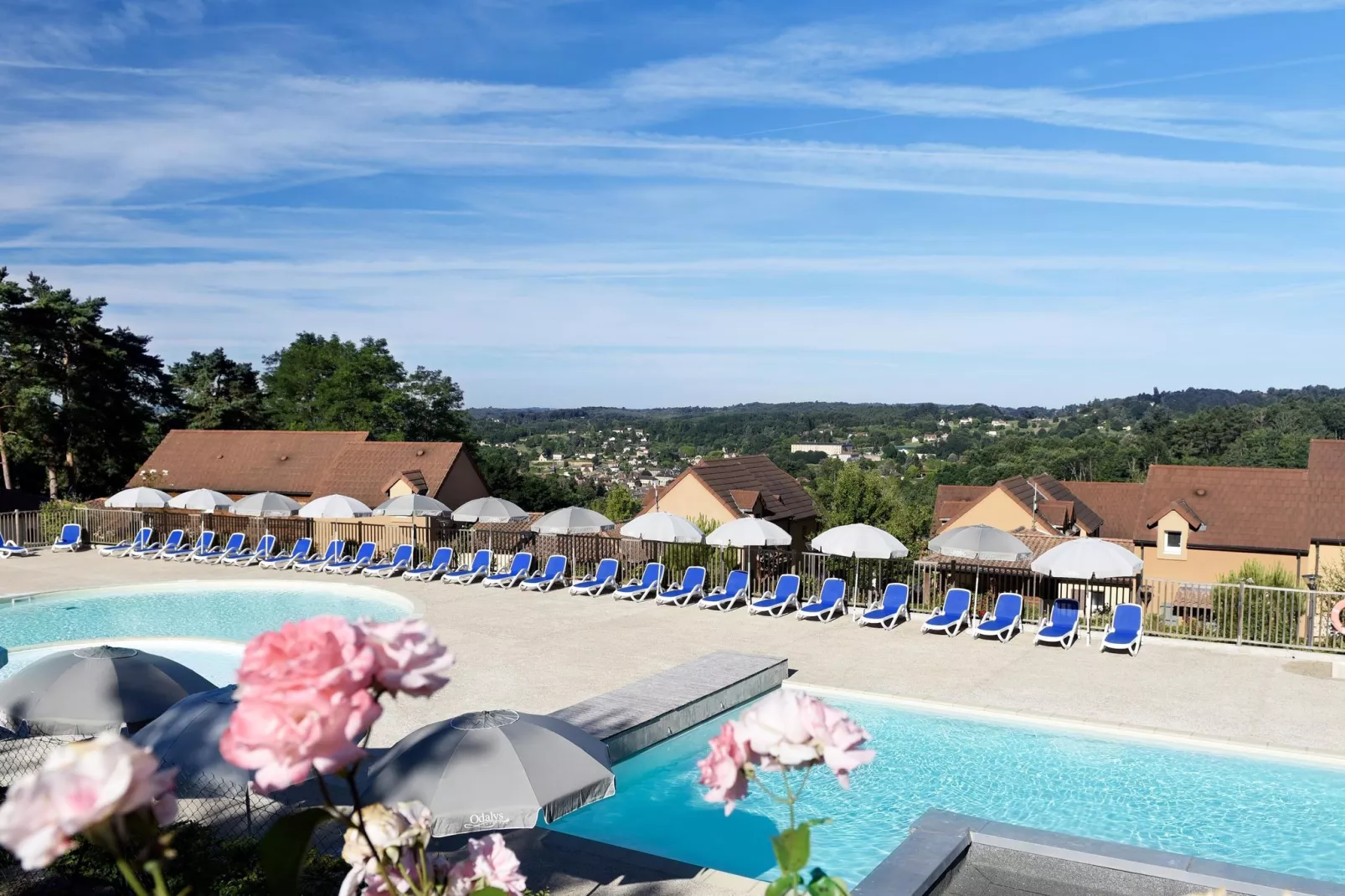 Les Côteaux de Sarlat 1-Uitzicht zomer