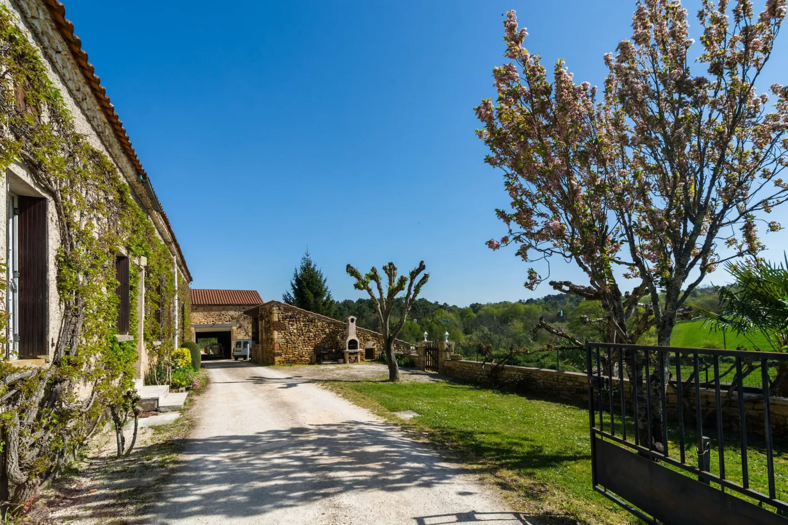 Maison de vacances Loubejac-Tuinen zomer