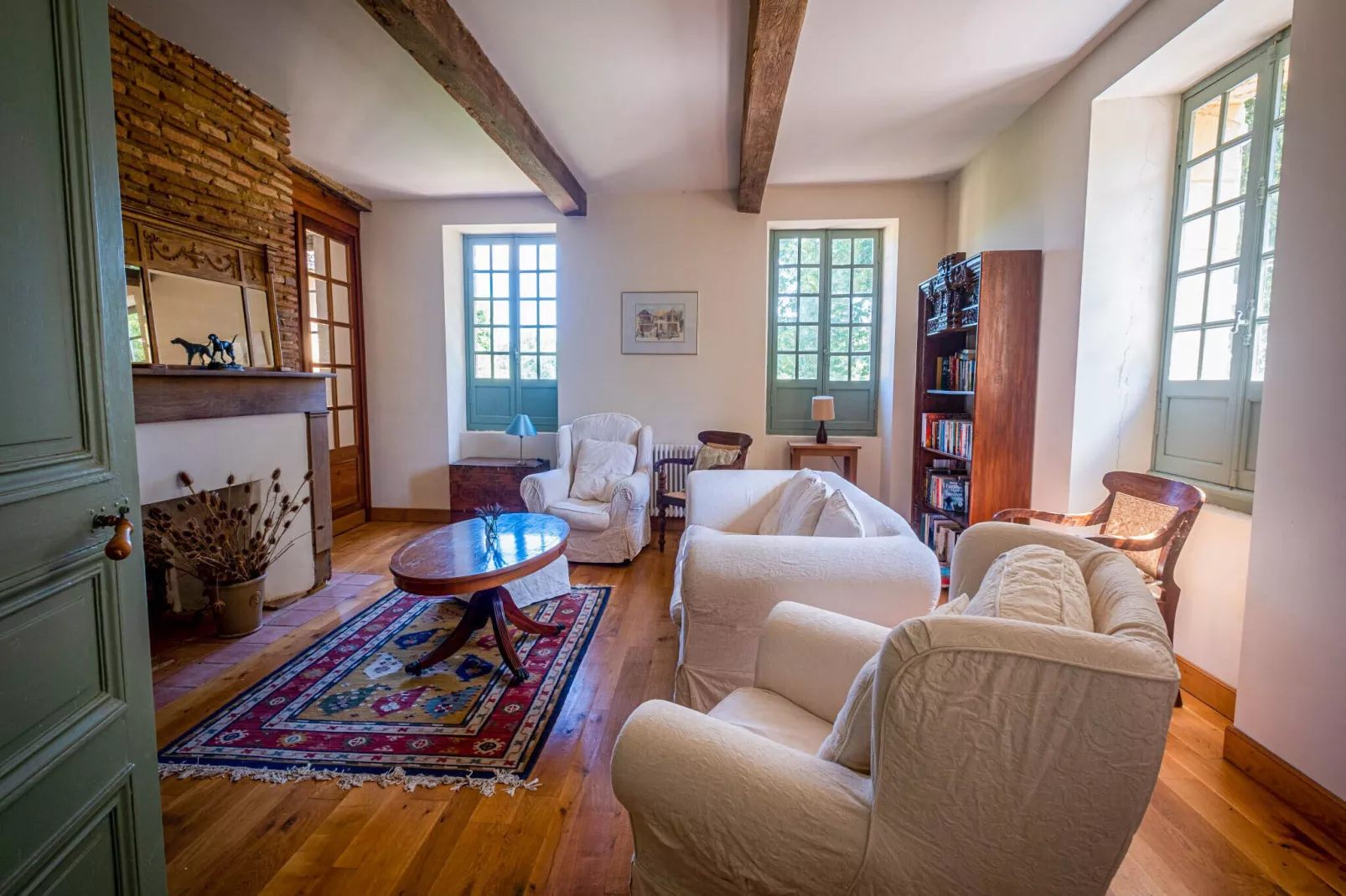 Villa Le Houga-Woonkamer