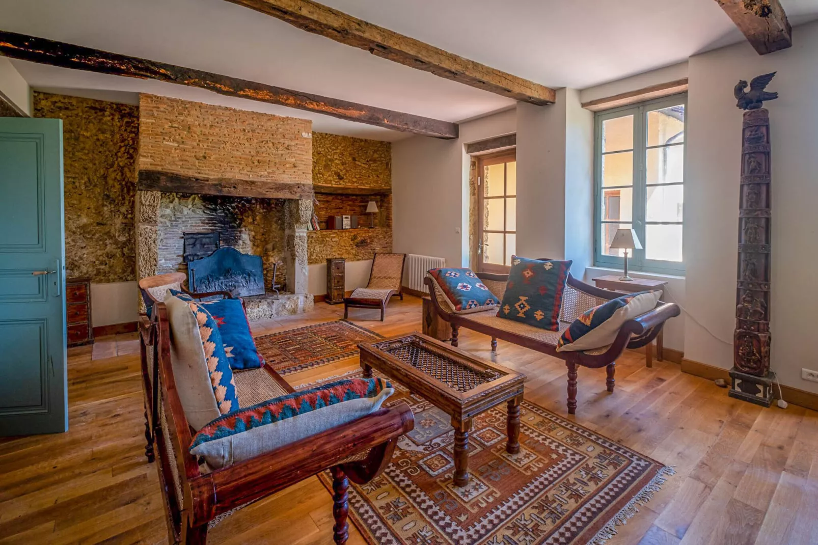 Villa Le Houga-Woonkamer