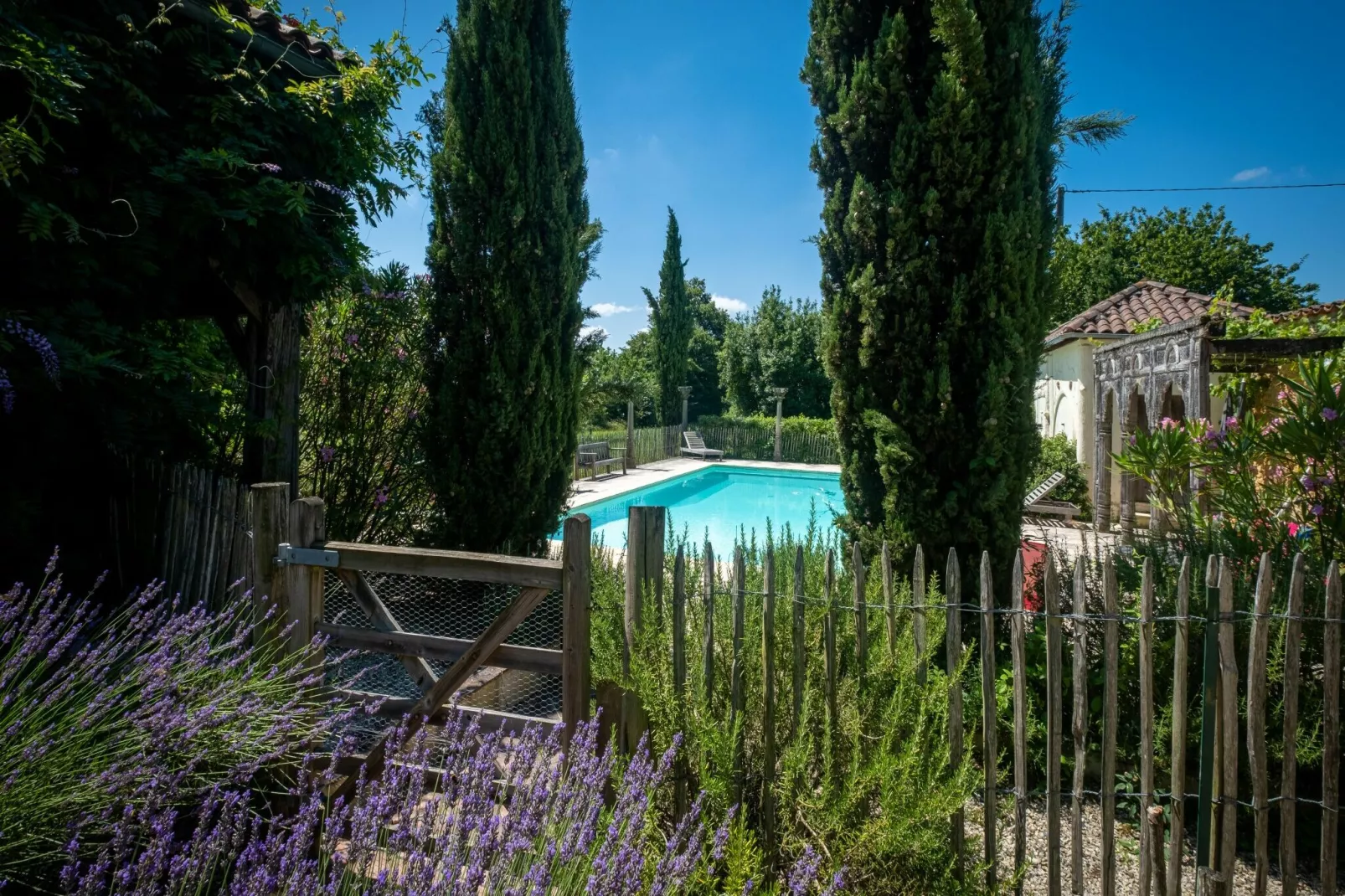 Villa Le Houga-Tuinen zomer