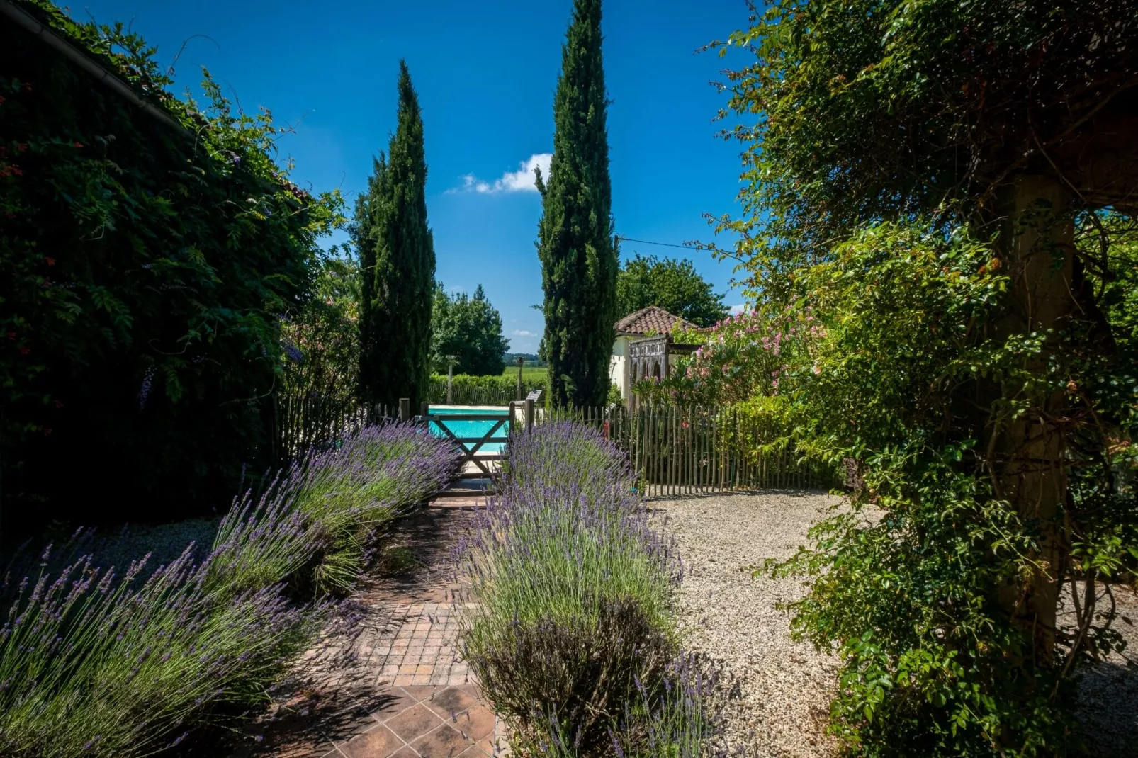Villa Le Houga-Tuinen zomer