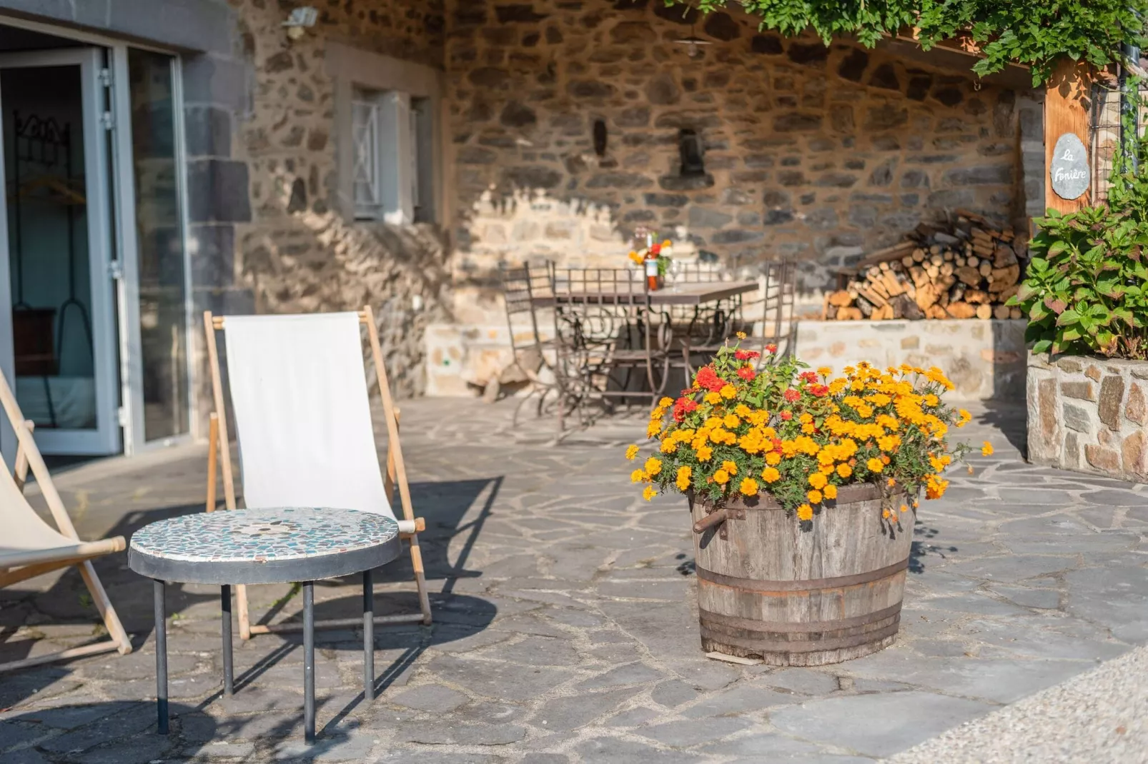 Maison à la campagne-Terrasbalkon