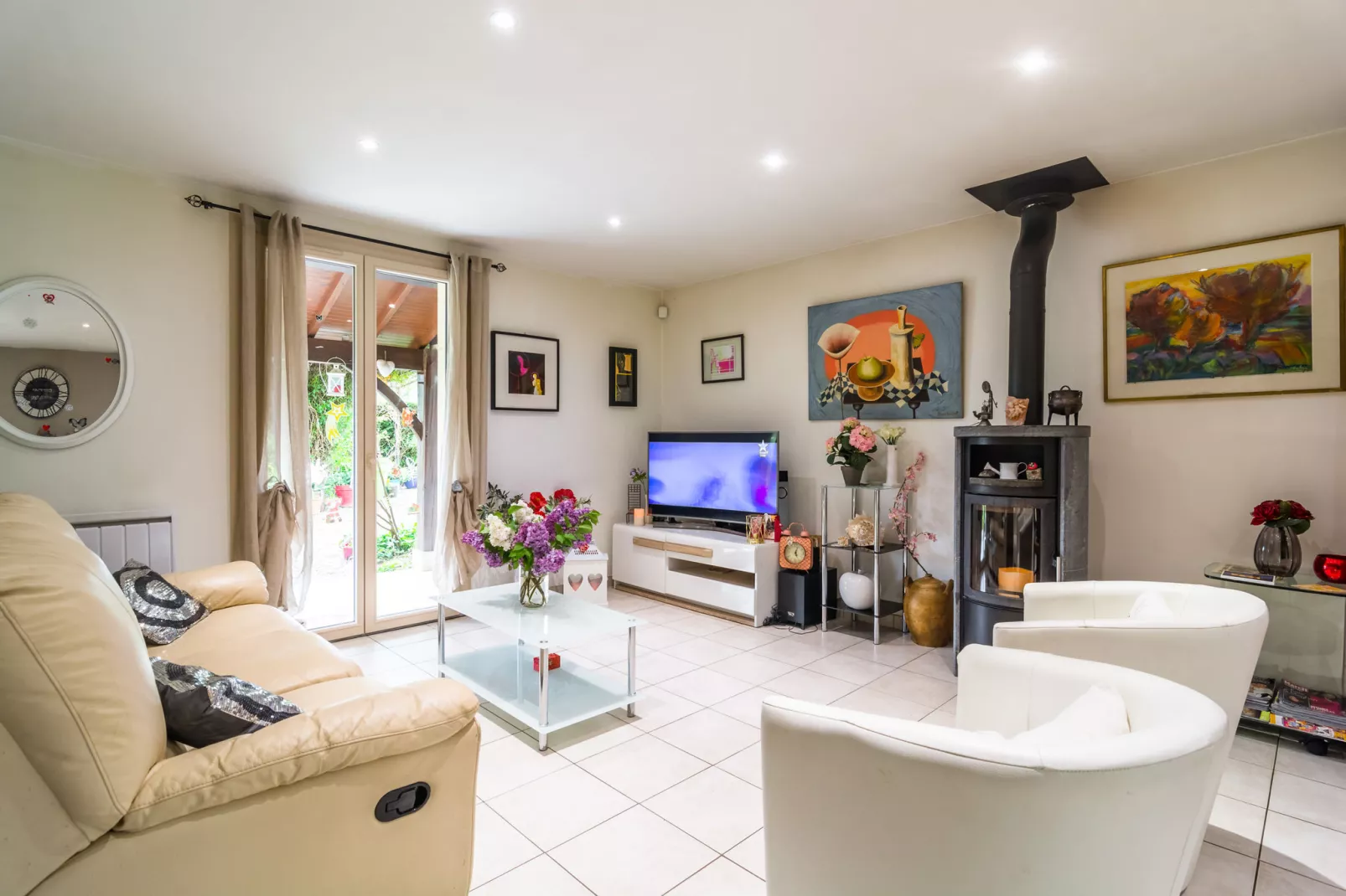 Maison de vacances Espere - Woonkamer