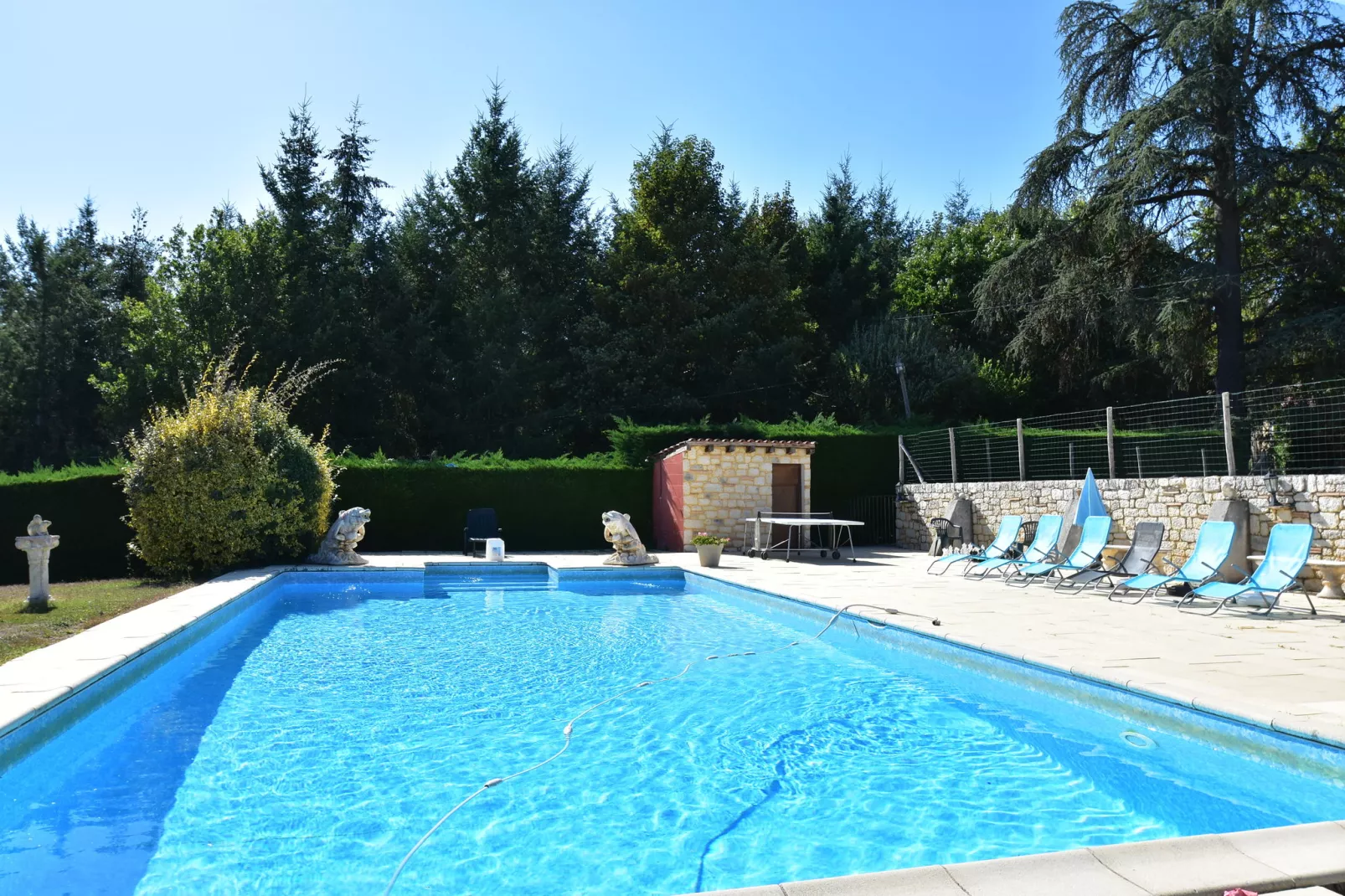 Maison de vacances Blanquefort Sur Briolance 12 pers-Zwembad