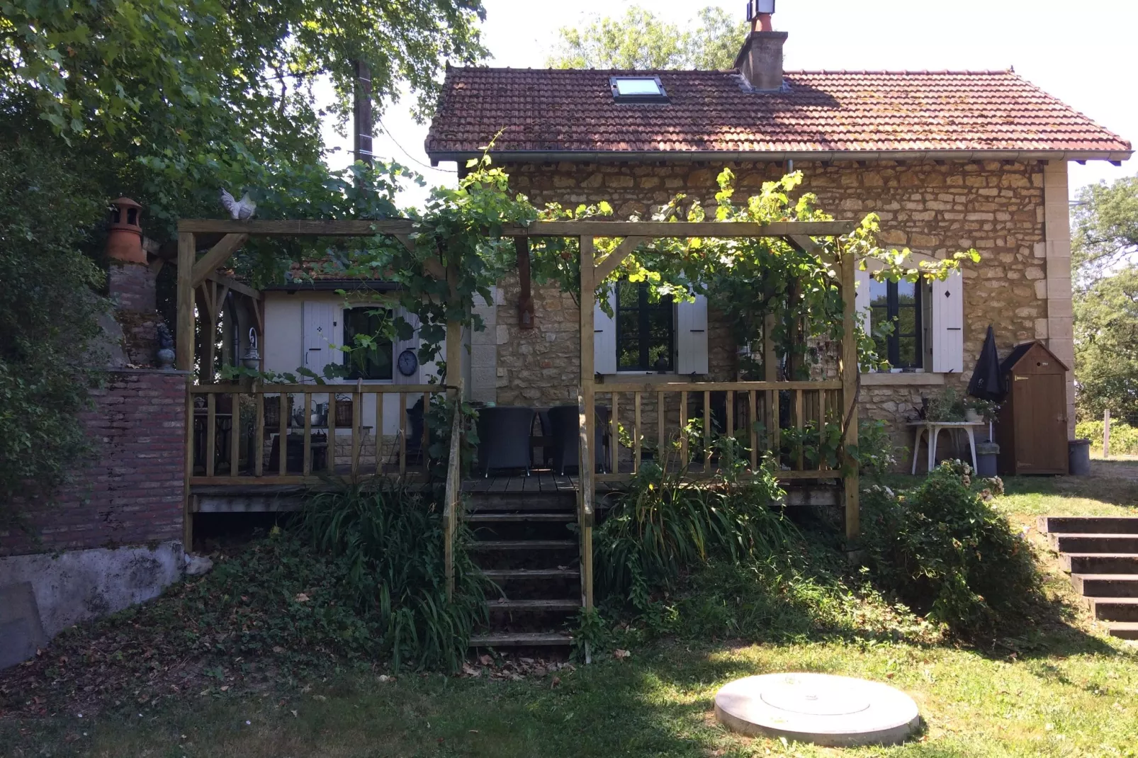 Gite Maison de Garde Barrières-Terrasbalkon