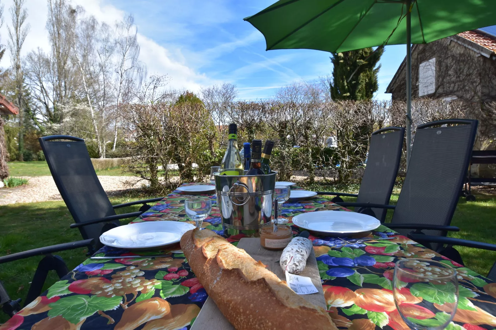 Villa Piscine Bourgogne 10 pers-Terrasbalkon