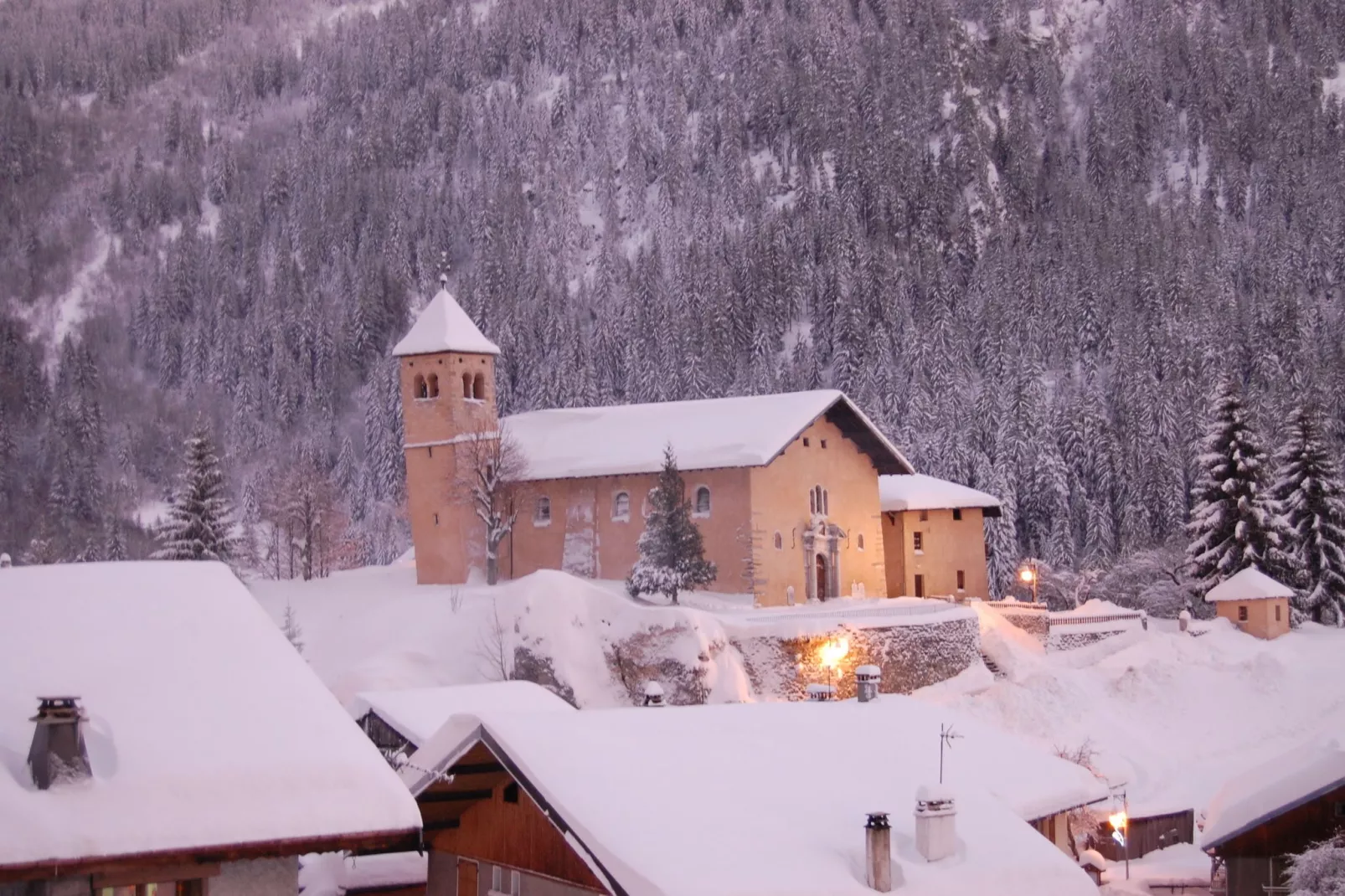 Chalet du Merle 2-Gebied winter 1km