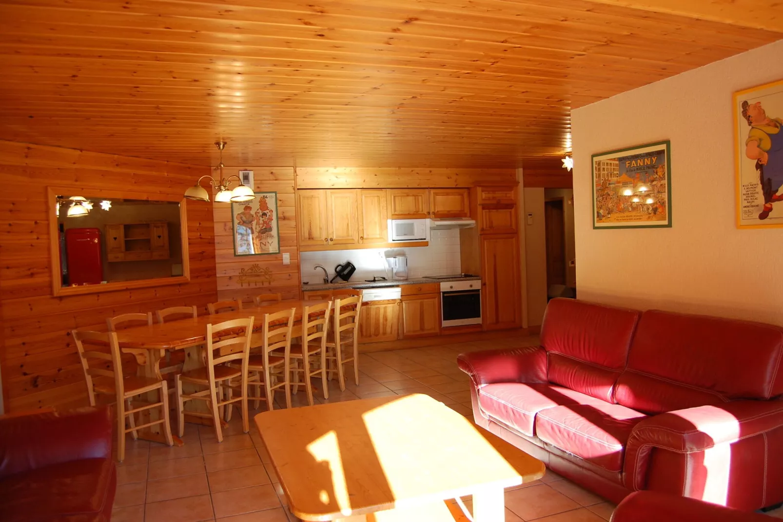 Chalet du Merle 1-Woonkamer