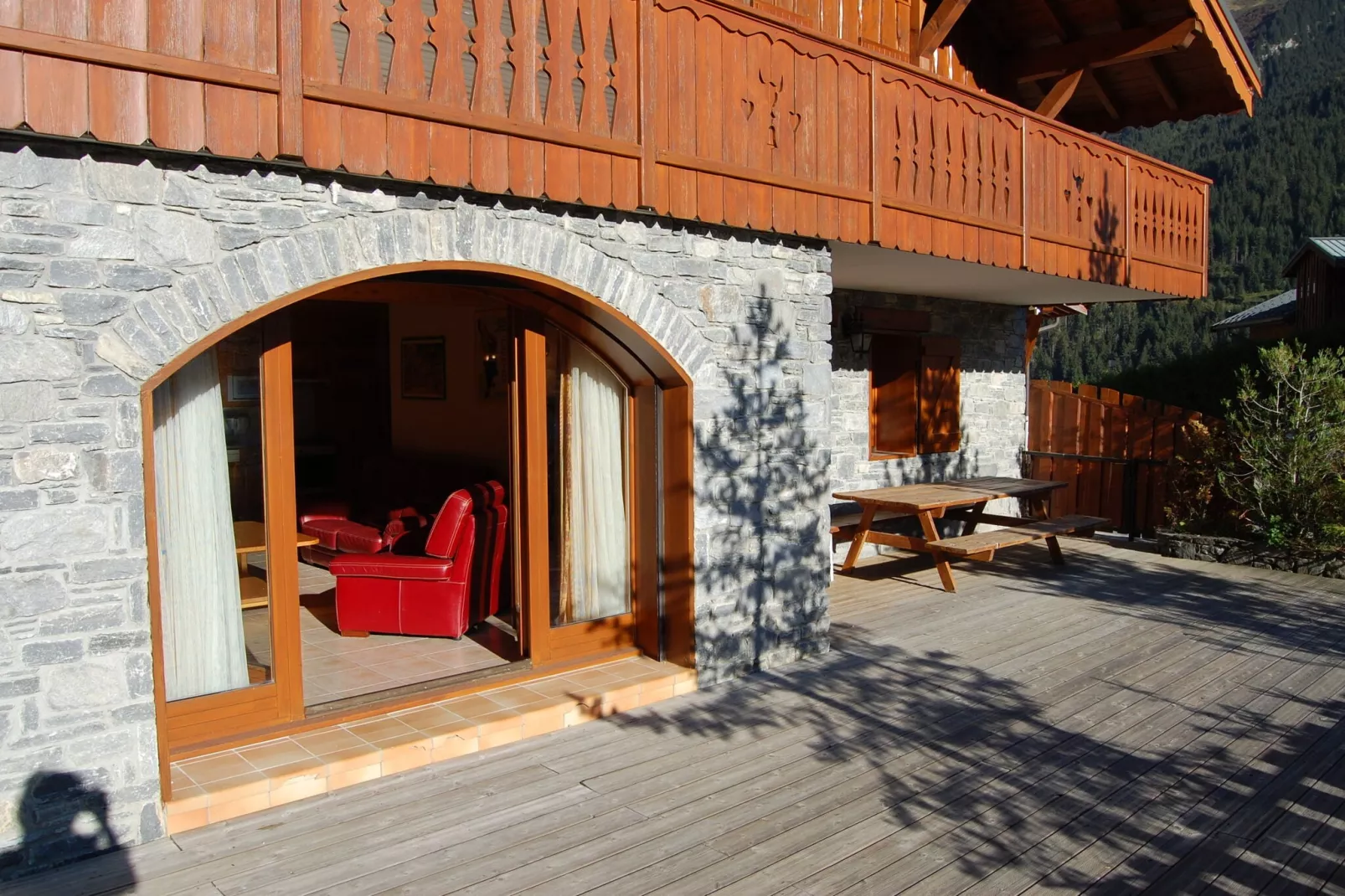 Chalet du Merle 1-Terrasbalkon