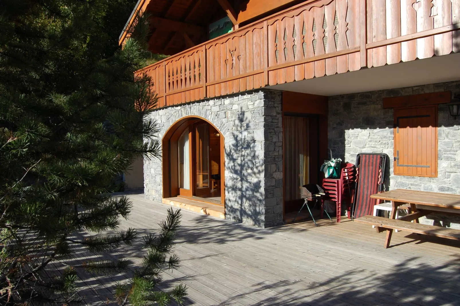 Chalet du Merle 1-Terrasbalkon