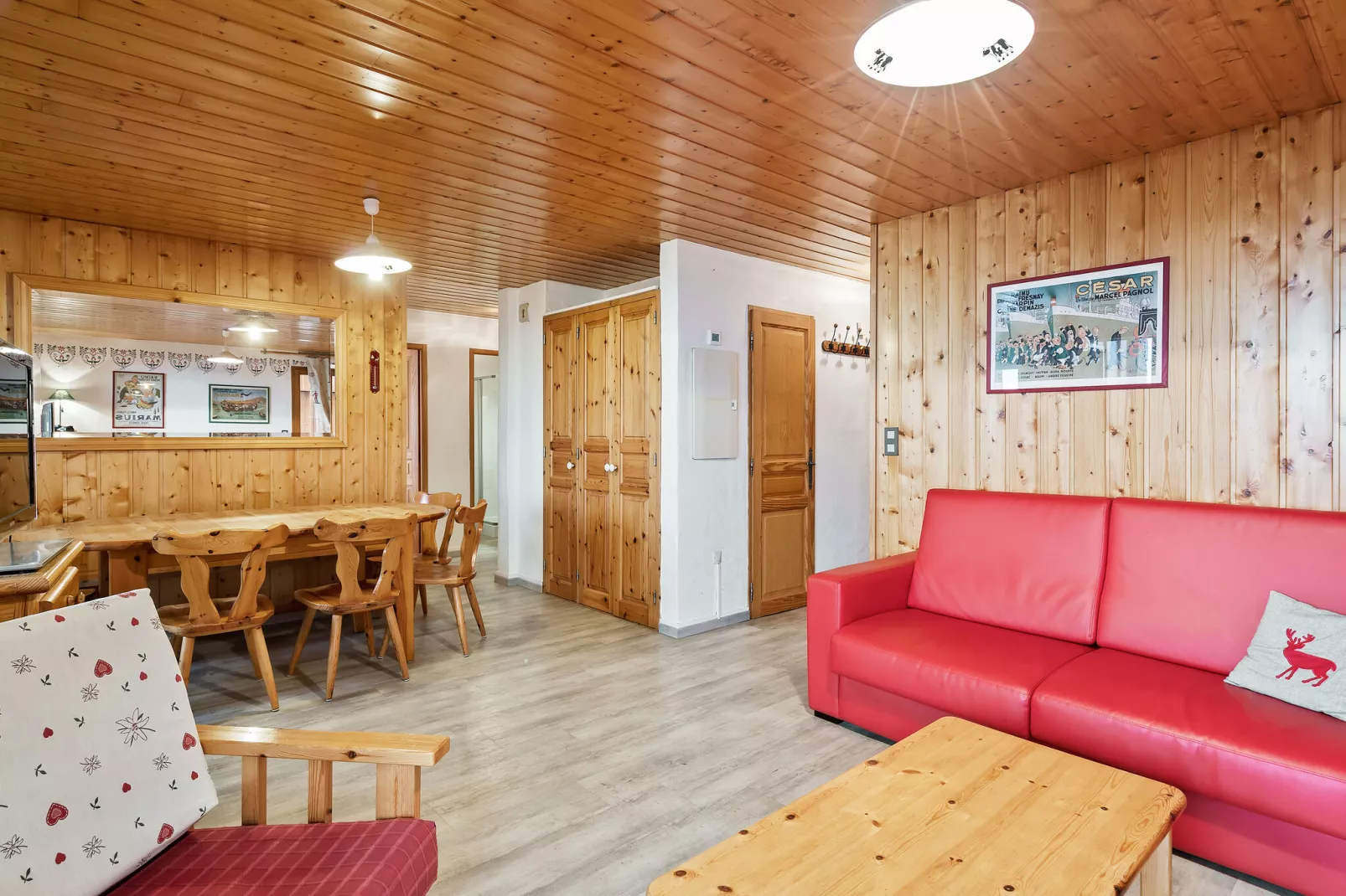 Chalet appartement Chargalon-Woonkamer