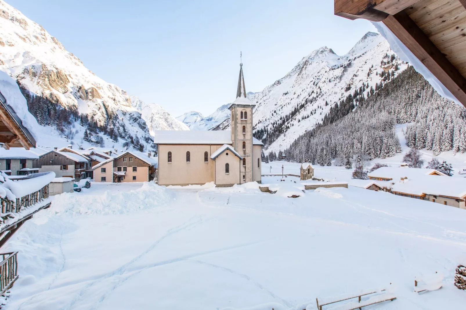 CHALET LE KB-Gebied winter 1km