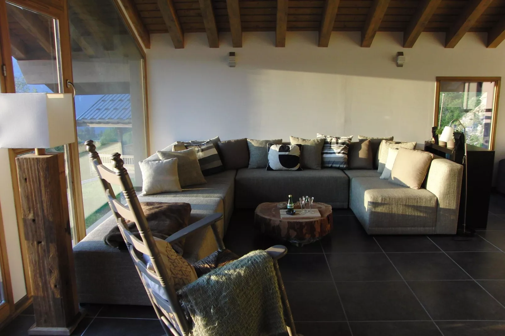 Chalet la Carline - VALFRÉJUS MODANE-Woonkamer