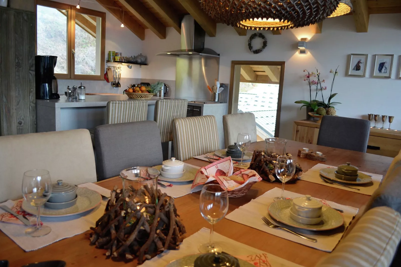Chalet la Carline - VALFRÉJUS MODANE-Eetkamer