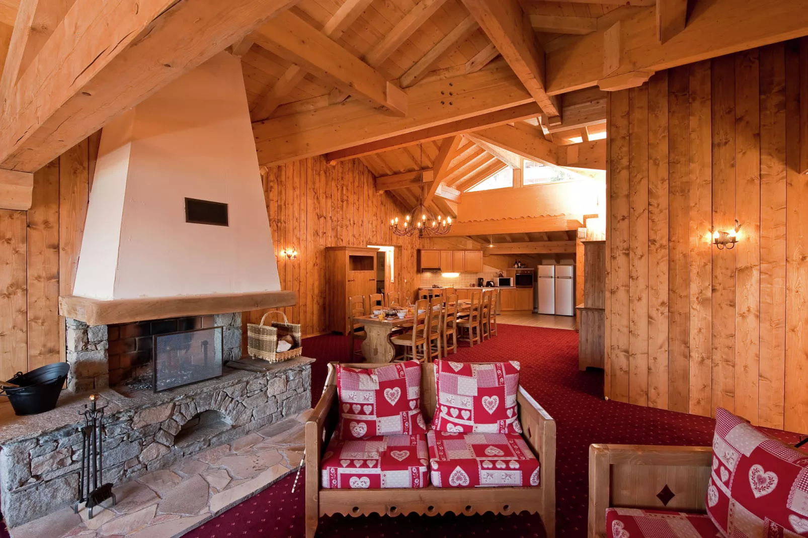 Chalet Le Refuge 2-Woonkamer