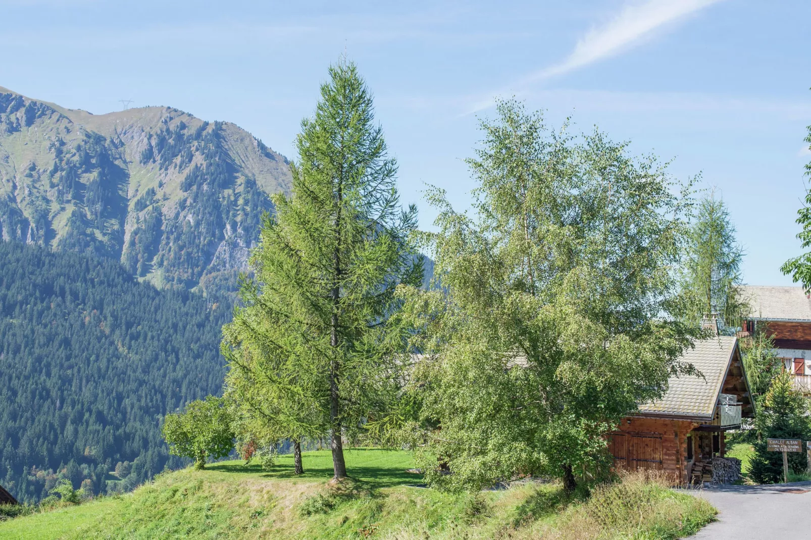 Chalet Alban-Gebieden zomer 1km