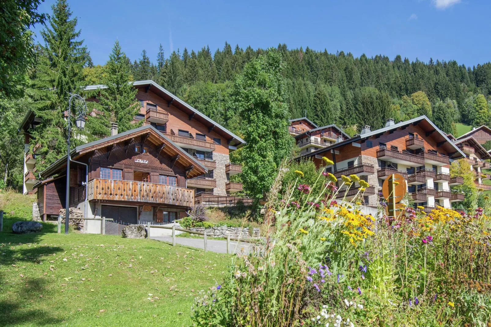 Chalet Le Nid Zut-Buitenkant zomer