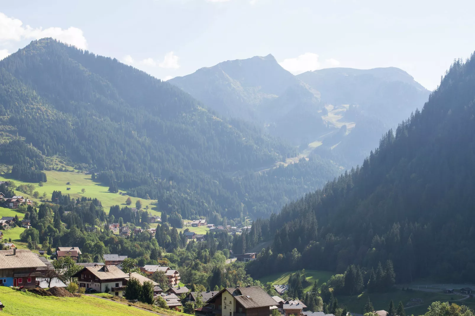 Chalet Le Nid Zut-Uitzicht zomer