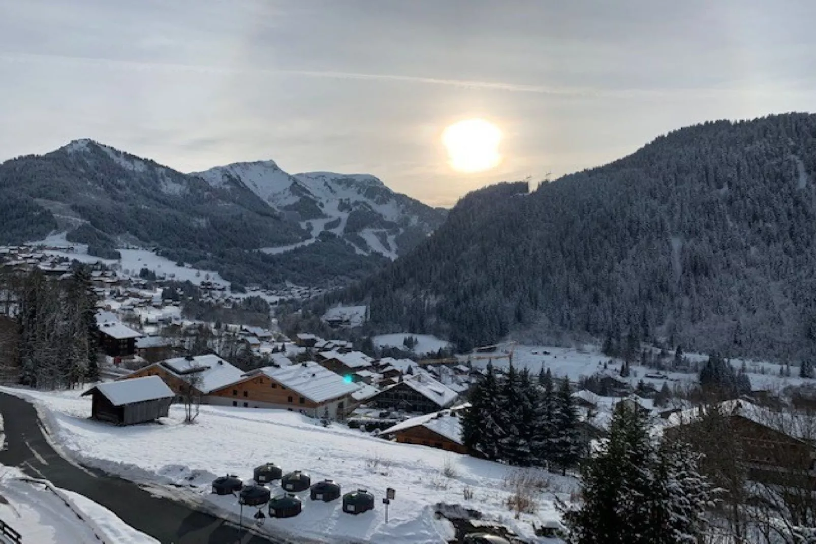 Gezellig appartement op slechts 600 meter van de skiliften-Uitzicht winter