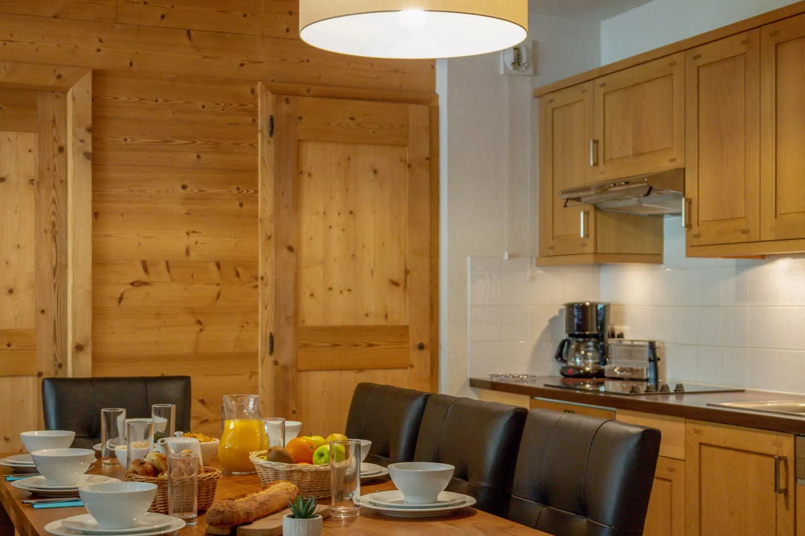 Modern appartement gelegen in authentiek Savoyaards bergdorp-Keuken