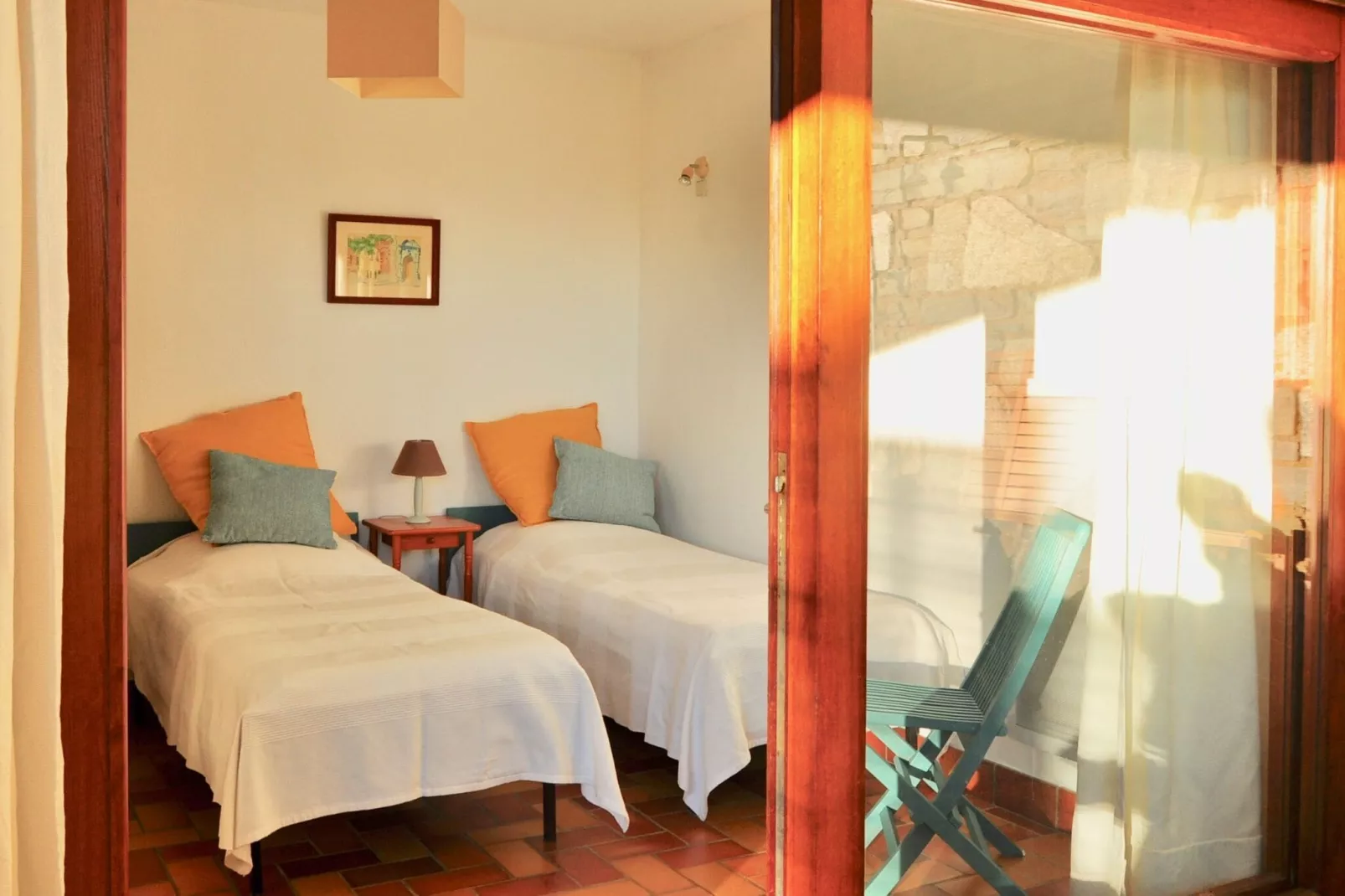 Villa avec piscine vue mer et proche plage à Bormes les Mimosas-Slaapkamer