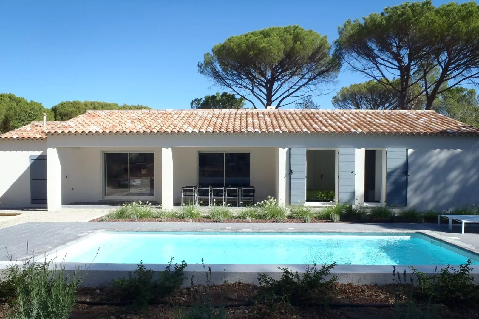 Villa met airco,VERWARMD privezwembad (april 2022) in Provence, op half uur rijden van het strand