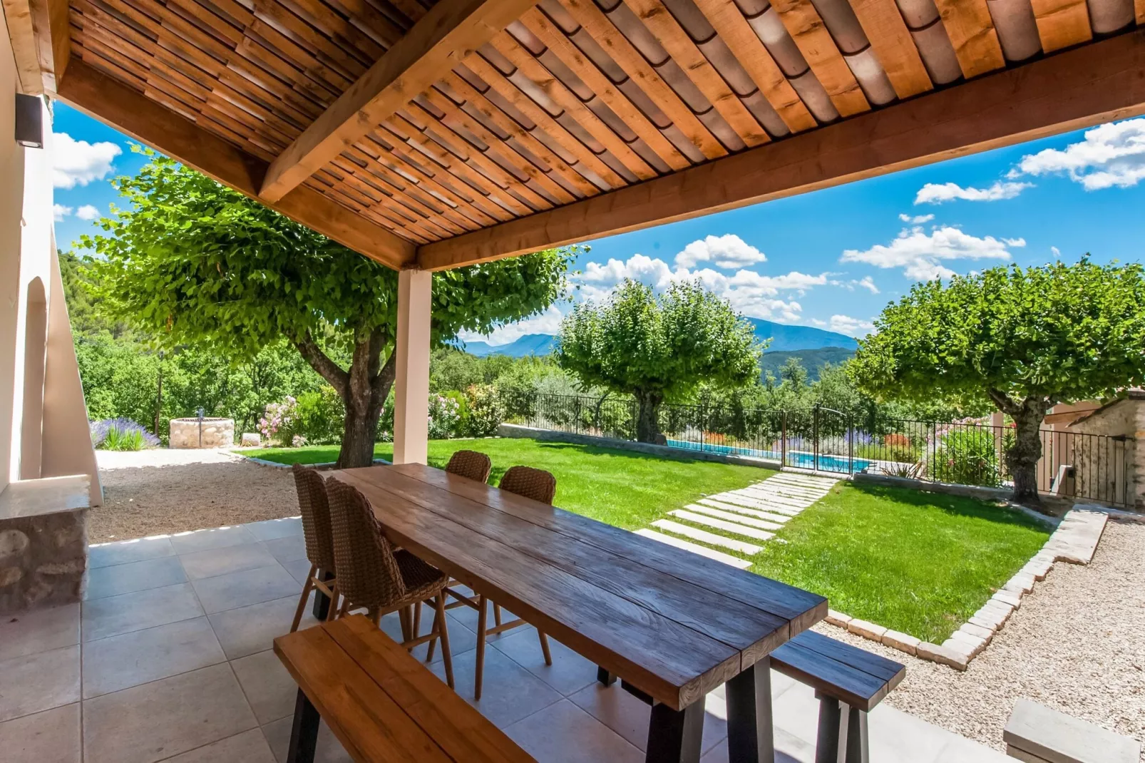 Villa Pouperas Vaison la Romaine-Terrasbalkon