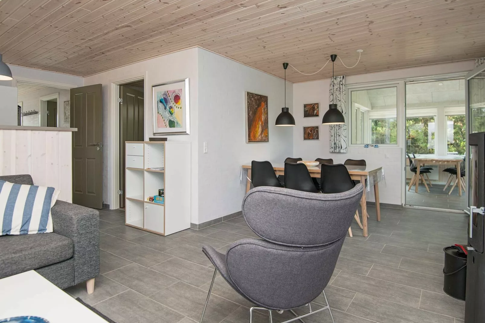 Prettige cottage in Henne met een terras-Binnen