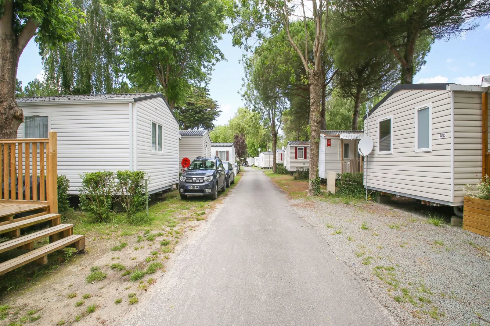 Mobil home 6pax   clim-Uitzicht zomer