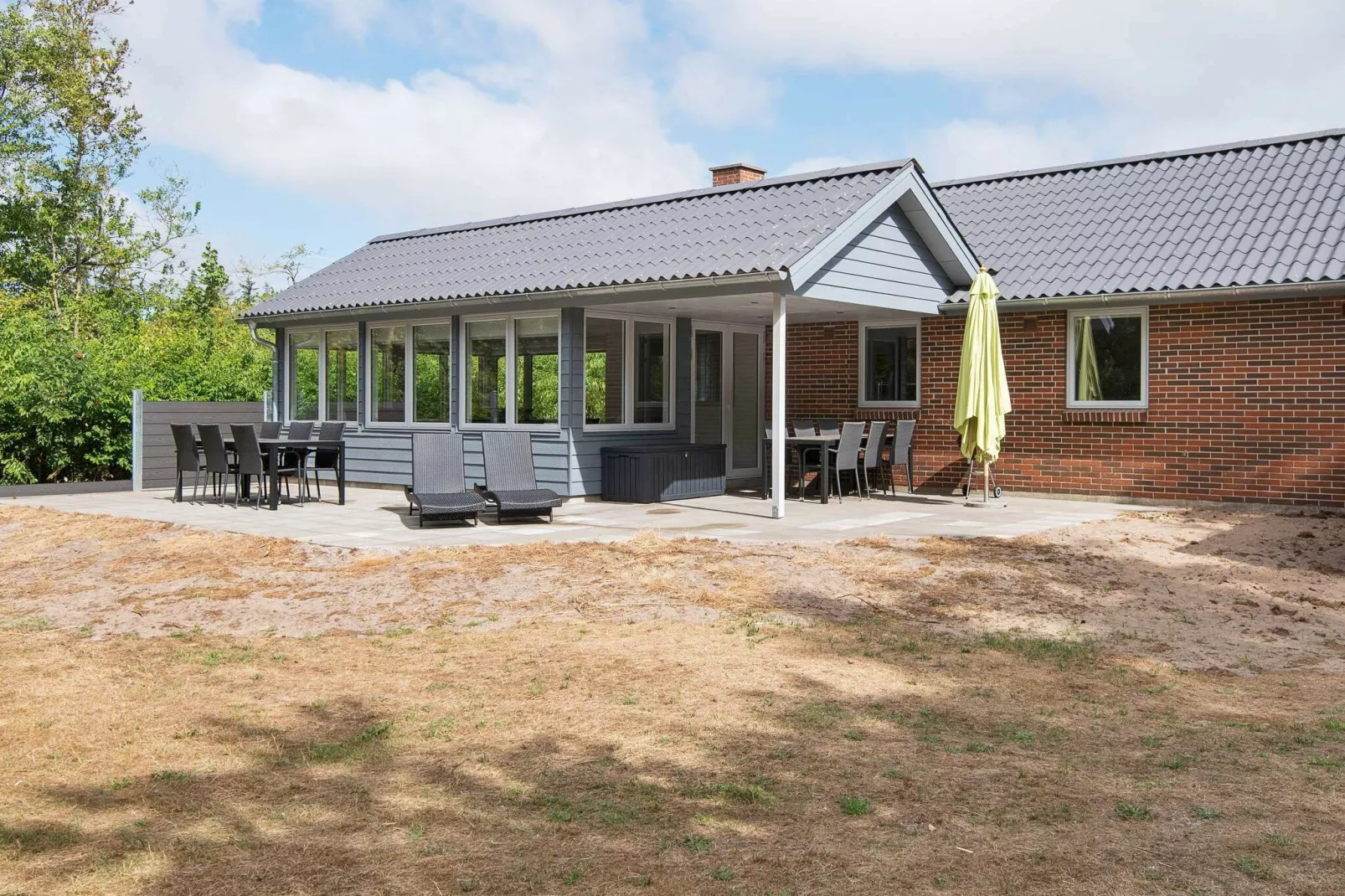 Prettige cottage in Henne met een terras