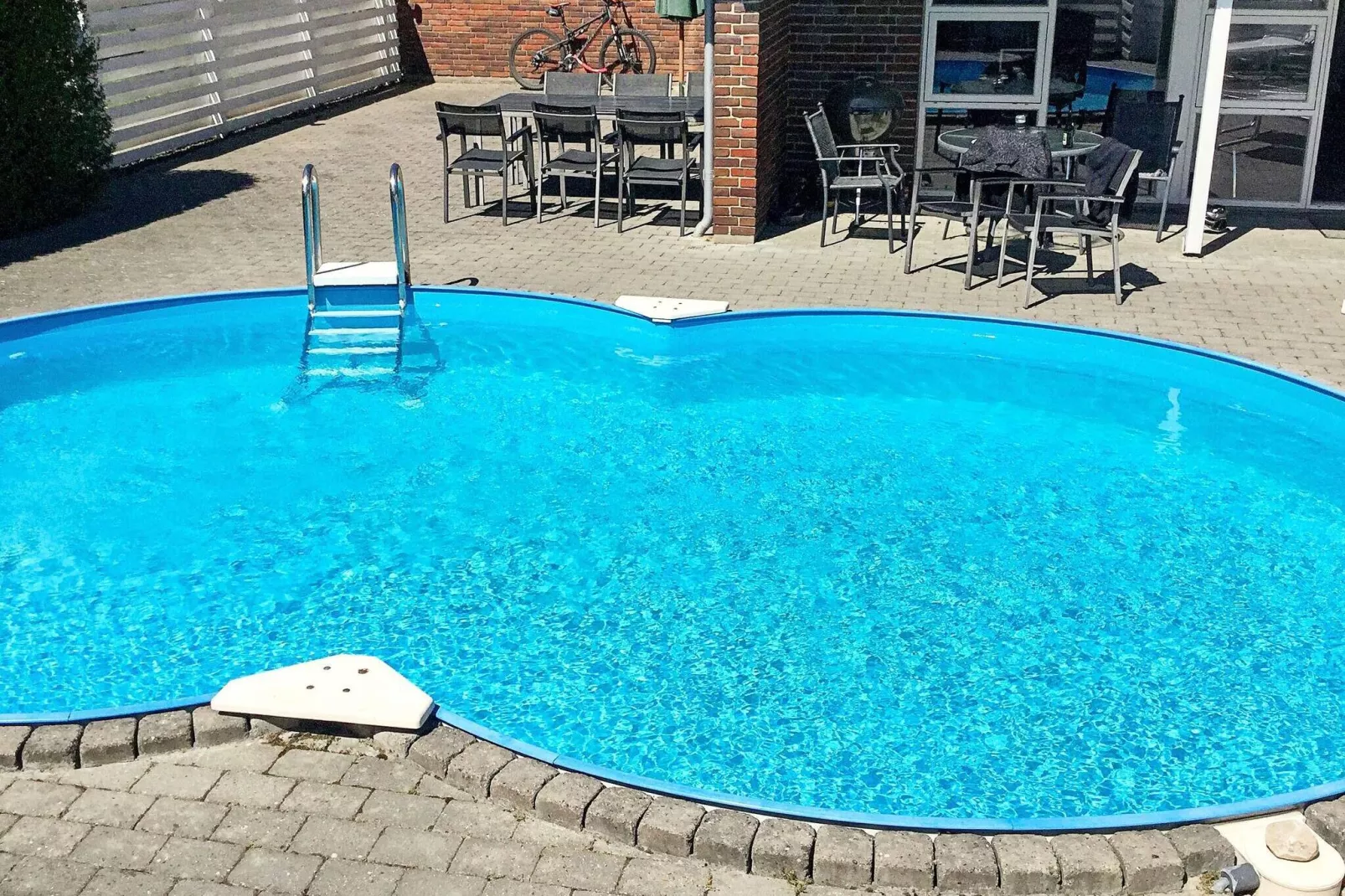 Vrijstaande vakantiewoning in Højslev met privézwembad-Zwembad